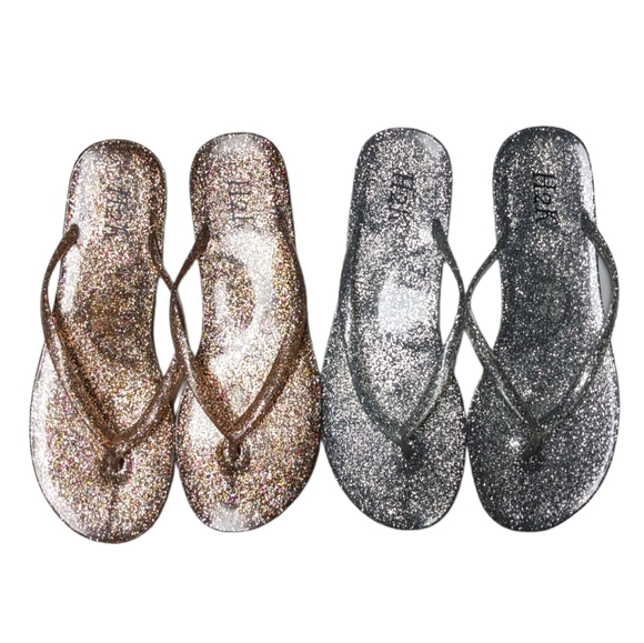 H2k Shoes H2k Jelly Glitter Flip Flop Sandals Bundle Size 1 Poshmark